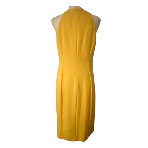 Vince Camuto Sheath Diagonal Double Ruffle Detail Dress Women's Size 12 - Picture 11 of 12